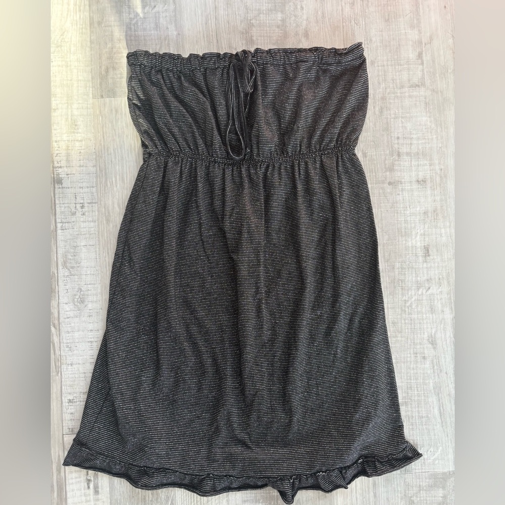 Rue21‎ Black Shimmery Strapless Mini Dress/Swim Coverup